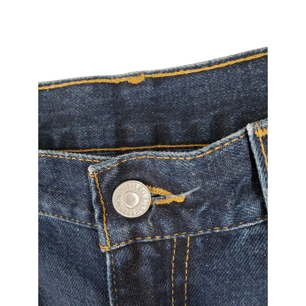 Vtg Y2K Levis 505 Blue Jeans Men 34x32 (32x33) Regular Straight Dark Wash 08/99 - Picture 8 of 13